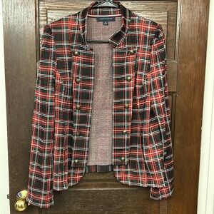 Tommy Hilfiger Ladies Holiday Tartan Blazer